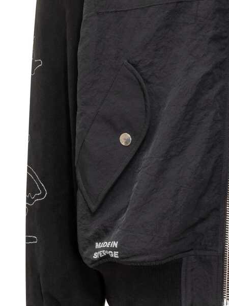 Bomber jacket M44 LABEL GROUP M44 Label Group 44 Label Group Black Bomber Jacket With Patch And Embroidery Black Barbati (BM 19092264) 4