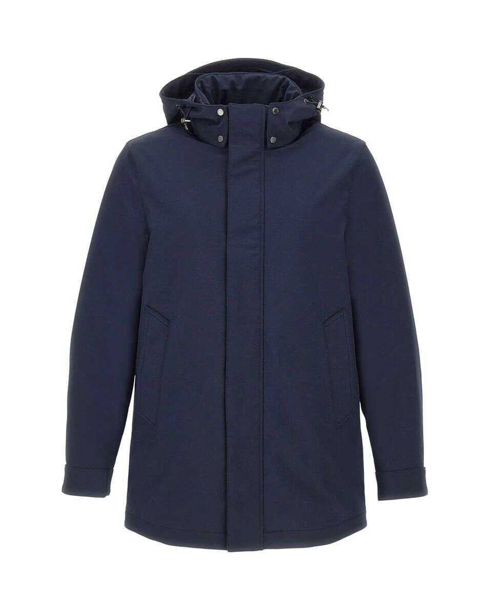 Paltoane Woolrich Woolrich Coat MELTON BLUE Barbati (BM 19092564) 1