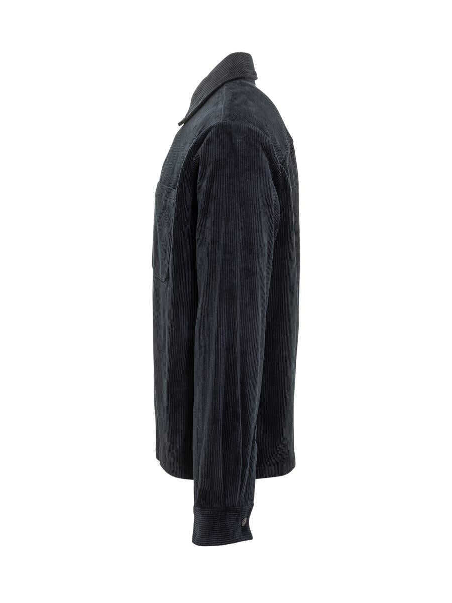 Camasi A.P.C. A.P.C. A.P.C. Blue Velvet Shirt BLUE Barbati (BM 19092639) 3