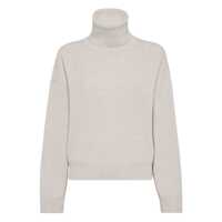 Pulovere Brunello Cucinelli Ribbed Turtleneck Sweater Femei