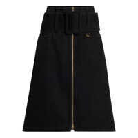 Fuste Patou Zipped Midi Belted Skirt Clothing Femei