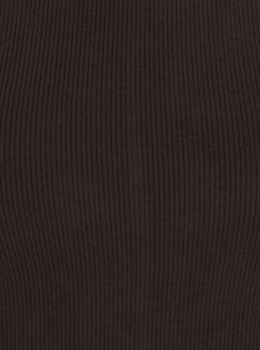 Pulovere FRAME The L/S Rib Crew Brown Ribbed Knit Sweater In Tech Fabric Stretch Woman BROWN Femei (BM 19095369) 3