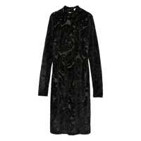 Rochii Etro Etro Short Velvet Dress With Floral Pattern Femei