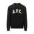 A.P.C. A.P.C. A.P.C. Black Sweater With Contrasting Embroidered Logo Black