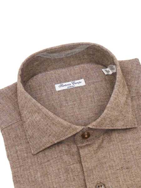 Camasi casual Sartoria Del Campo-Sonrisa Mens Shirt Brown Barbati (BM 19095663) 2