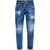 DSQUARED2 Vintage Effect Stretch Denim Sexy Twist Jeans 17Cm Blue