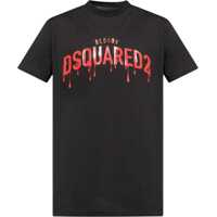 Tricouri Crew Neck Bloody Red T-Shirt With Embossed Print Barbati