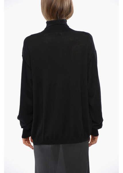 Pulovere QUIRA Merinos Wool Shaved Turtleneck Sweater Black Femei (BM 19095878) 2