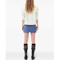 Fuste Dama pagina 44 - Fuste casual Ganni Striped Denim Miniskirt With Visible Stitching Blue Femei (BM 19095893) - B-mall.ro