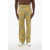 Burberry Virgin Wool Pants With Iconic Motif Yellow