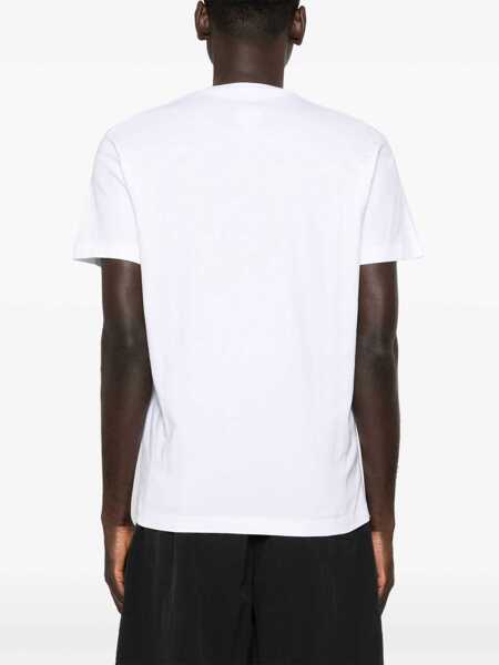 Tricouri DSQUARED2 Cotton Cool Fit T-Shirt With Front Logo White Barbati (BM 19095938) 4