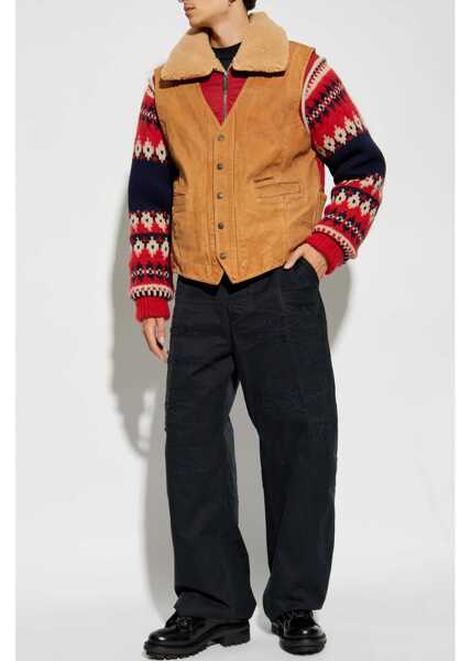 Pantaloni casual DSQUARED2 Wide Leg Cotton Twill Pants Blue Barbati (BM 19096085) 2