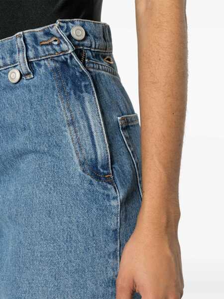 Fuste casual COPERNI Denim Skirt With Logoed Buttons Blue Femei (BM 19096112) 5