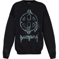 Pulovere Cotton Blend Unisex Crew-Neck Sweater With Contrasting Logo Fete