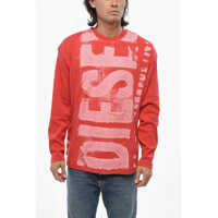 Tricouri Red Tag Ribbed Cotton T-Shirt With Front Logo Barbati