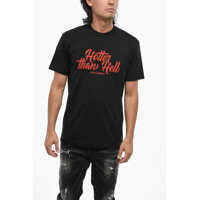 Tricouri Crew Neck Hotter Than Hell T-Shirt With Print Barbati