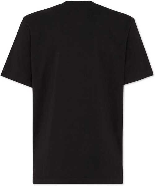 Tricouri DSQUARED2 Crew Neck Willowdale T-Shirt With Printed Logo Black Barbati (BM 19096196) 2