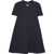 Valentino Garavani A-Line Dress With Cut Out Monogram Detail Midnight Blue