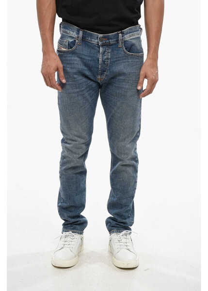 Blugi slim fit Diesel Skinny Fit Tepphar Denims With Belt Loops 15Cm Blue Barbati (BM 19096226) 1