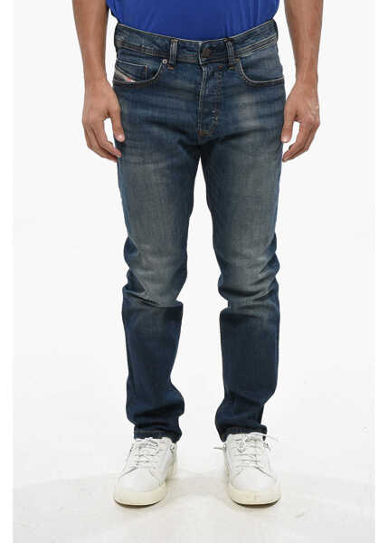Blugi drepti Diesel Mid Washed Buster Regular Fit Denims 18Cm Blue Barbati (BM 19096256) 1