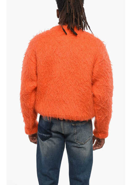Pulovere Jil Sander Mohair Blend Casentino Crew-Neck Sweater Orange Barbati (BM 19096259) 2