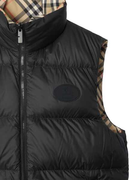 Geci de iarna Burberry Reversible Puffer Gile SAND IP CHECK Barbati (BM 19096409) 2