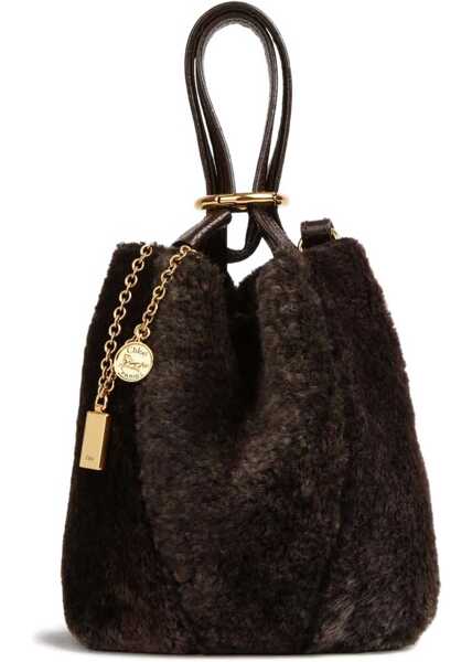 Genti de umar Chloe Shearling small Spin Tote Bag KOHL BROWN Femei (BM 19096412) 2