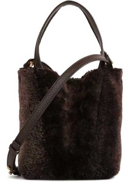 Genti de umar Chloe Shearling small Spin Tote Bag KOHL BROWN Femei (BM 19096412) 3