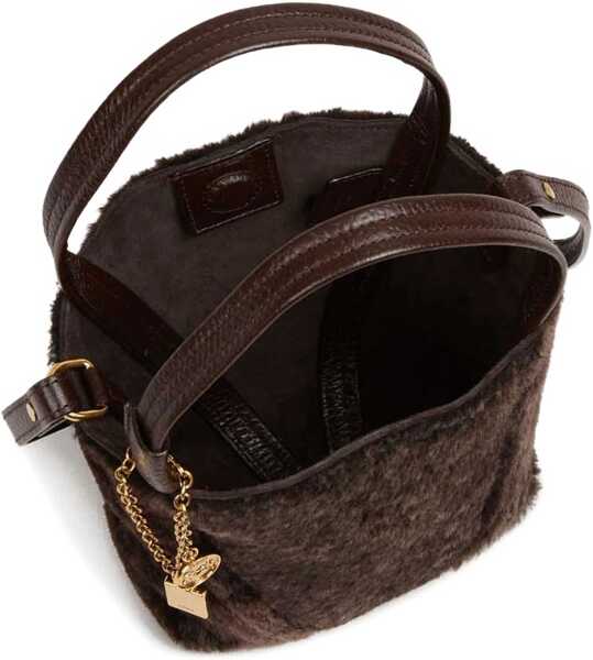 Genti de umar Chloe Shearling small Spin Tote Bag KOHL BROWN Femei (BM 19096412) 5