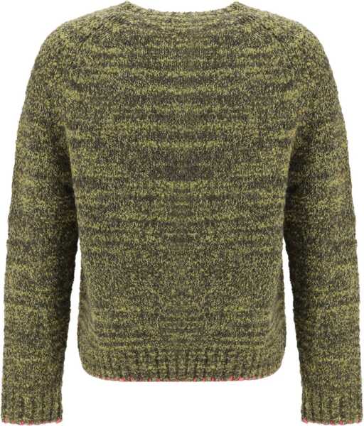 Pulovere SUNFLOWER Frederik Contrast Sweater MOSS GREEN MOULINE Barbati (BM 19096418) 2