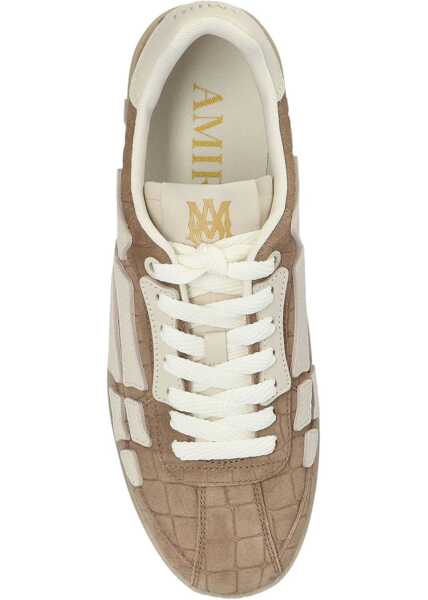 Sneakers AMIRI Croc Debossed Pacific Bones Sneakers BEIGE Barbati (BM 19096433) 3
