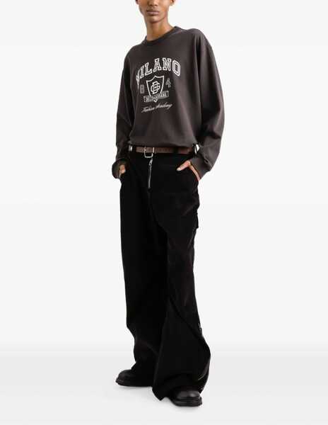 Tricouri Dolce & Gabbana Cotton Long-Sleeve T-Shirt MARRONE SCURO Barbati (BM 19096496) 2