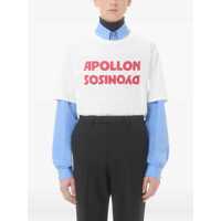 Tricouri Valentino Garavani pentru Barbati - Tricouri Valentino Garavani Cotton T-shirt with Apollo Dyonisos graphic print BIANCO/ROSSO Barbati (BM 19096550) - B-mall.ro