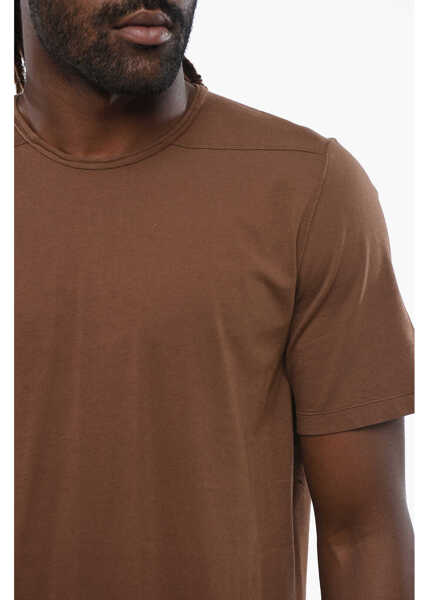 Tricouri Rick Owens Drkshdw Solid Color Crew-Neck T-Shirt Brown Barbati (BM 19096733) 3