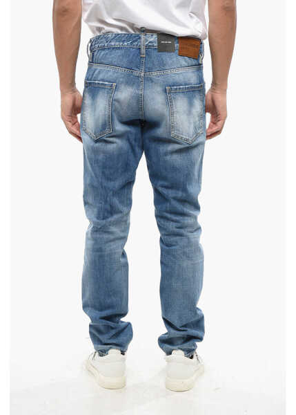 Blugi drepti DSQUARED2 Straight Leg Stonewashed Cool Guy Jeans 16Cm Blue Barbati (BM 19096748) 2