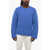 Jil Sander Solid Color Wool Blend Crew-Neck Sweater Blue