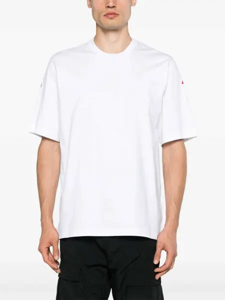 Tricouri DSQUARED2 Crew Neck Cotton T-Shirt With Back Printed Logo White Barbati (BM 19096766) 3
