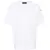 DSQUARED2 Crew Neck Cotton T-Shirt With Back Printed Logo White
