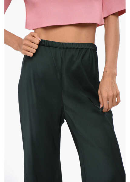 Pantaloni office ZIMMERMANN High Waist Eden Boot Cut Pants Green Femei (BM 19096769) 3