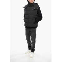 Jachete pentru Barbati - Jachete Diesel Quilted Step-Out Vest With Removable Hood Black Barbati (BM 19096772) - B-mall.ro