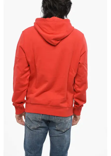 Bluze de trening Diesel Brushed Cotton Pixel Hoodie Red Barbati (BM 19096778) 2