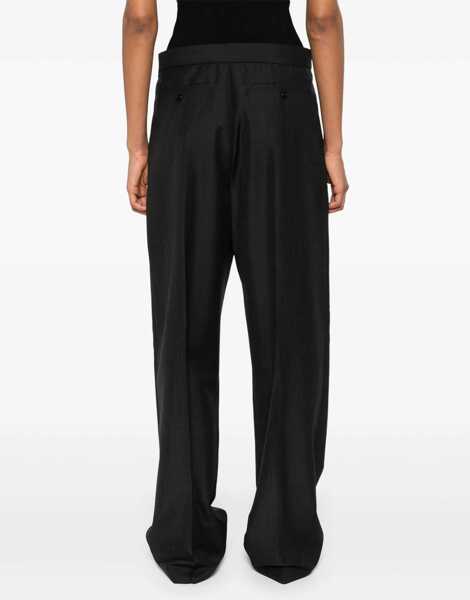Pantaloni office Alaa Wool Pants With Hidden Closure Black Femei (BM 19096784) 4