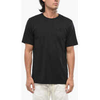Tricouri Solid Color T-Just-Cx1 Crew-Neck T-Shirt With Rhinestone Log Barbati