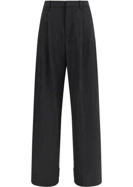 Pantaloni casual MONCLER X EDWARD ENNINFUL Moncler x EE72 trousers by Edward Enninful in stretch technical wool 999 Femei (BM 19096958) 1