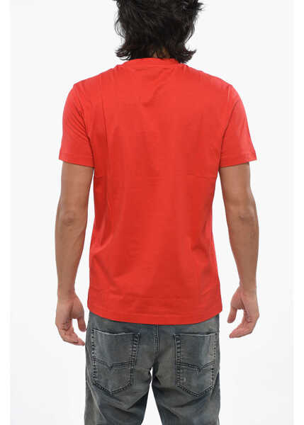 Tricouri Diesel Solid Color T-Diegor-K52 Crew-Neck T-Shirt With Multicolor L Red Barbati (BM 19097138) 2