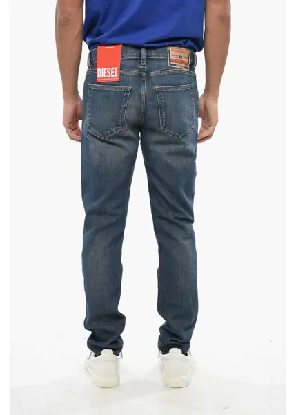 Blugi slim fit Diesel Red Tag Mid-Waist D-Strukt Slim Fit Denims 16Cm Blue Barbati (BM 19097144) 2