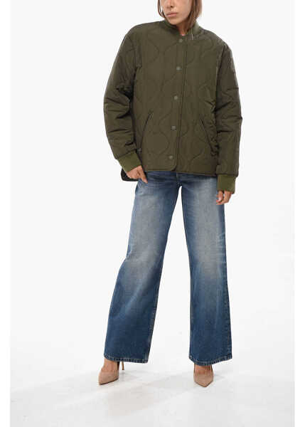 Bomber jacket A.P.C. Snap Buttons Quilted Camila Bomber Green Femei (BM 19097147) 4