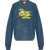 Diesel Red Tag Crew Neck Industry Sweatshirt With Embossed Print Blue