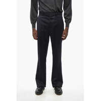 Pantaloni casual Solid Color Virgin Wool Pants With Belt Loops Barbati