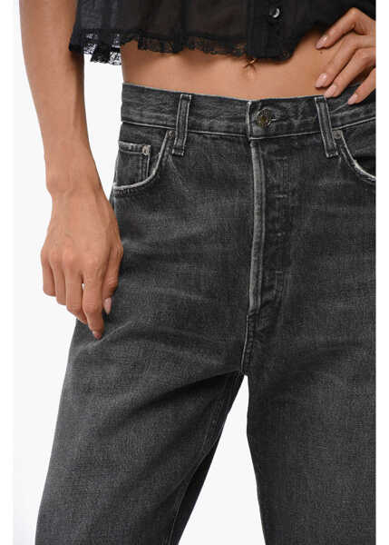 Blugi drepti AGOLDE Low-Slung Straight Fit Fran Jeans 22Cm Black Femei (BM 19097222) 2